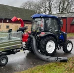 záhradný vysávač lístia za traktor